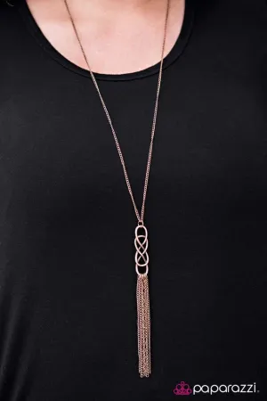 Paparazzi Necklace ~ Measured By Moments - Copper