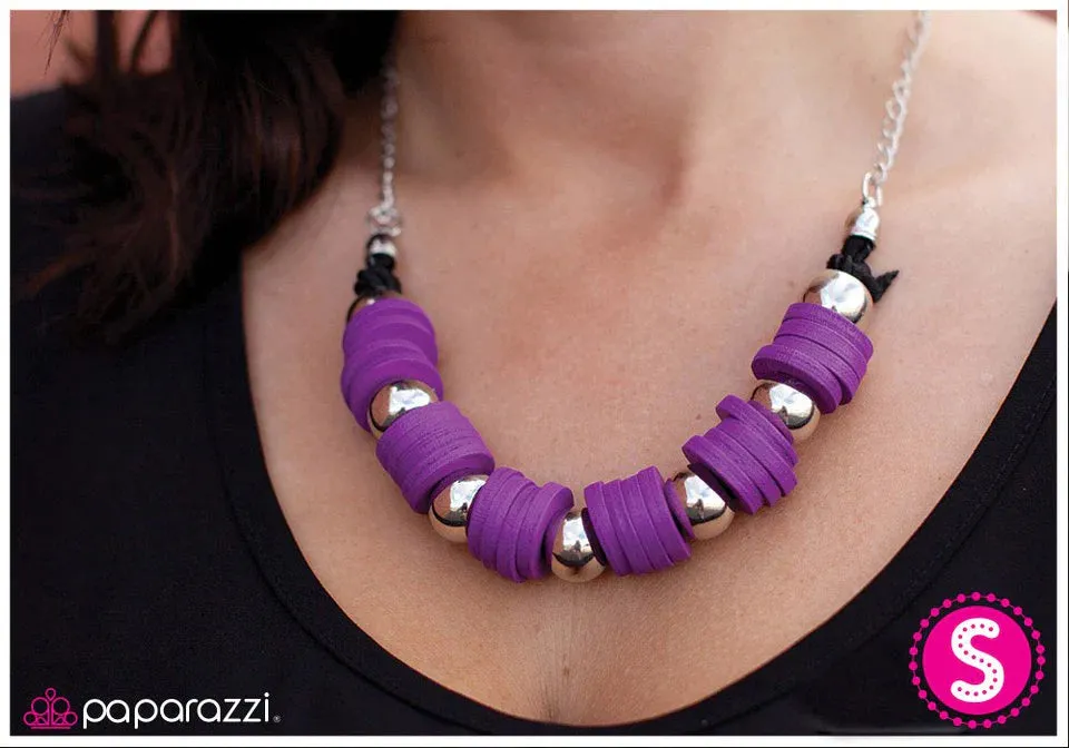 Paparazzi Necklace ~ Organically Orchid - Purple