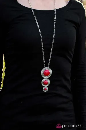 Paparazzi Necklace ~ Santa Fe Sophistication - Red