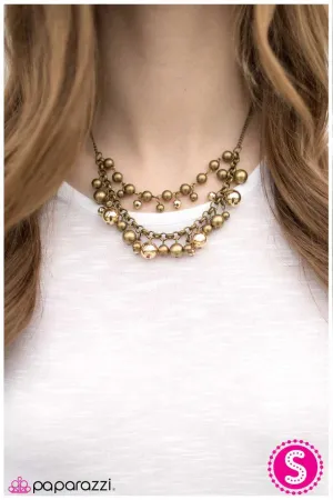 Paparazzi Necklace ~ Surprise! - Brass