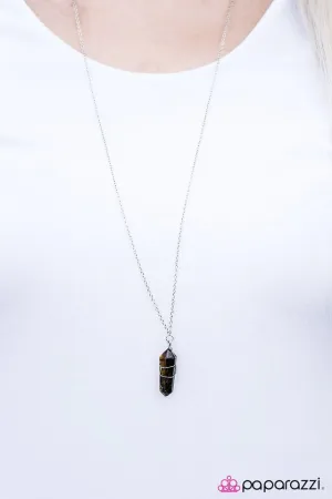 Paparazzi Necklace ~ Tranquil Traveler - Brown