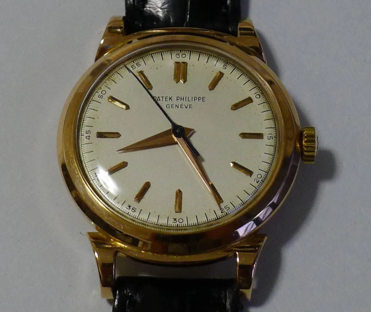 Patek Philippe watch Calatrava Ref.1491 18k Gold New Buckle Archive Paper