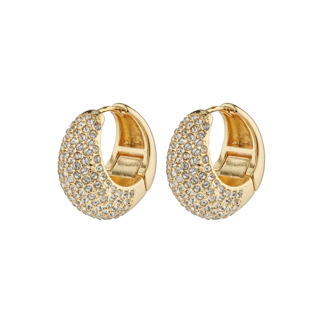 Pilgrim - Naomi Recycled Crystal Hoops - Gold