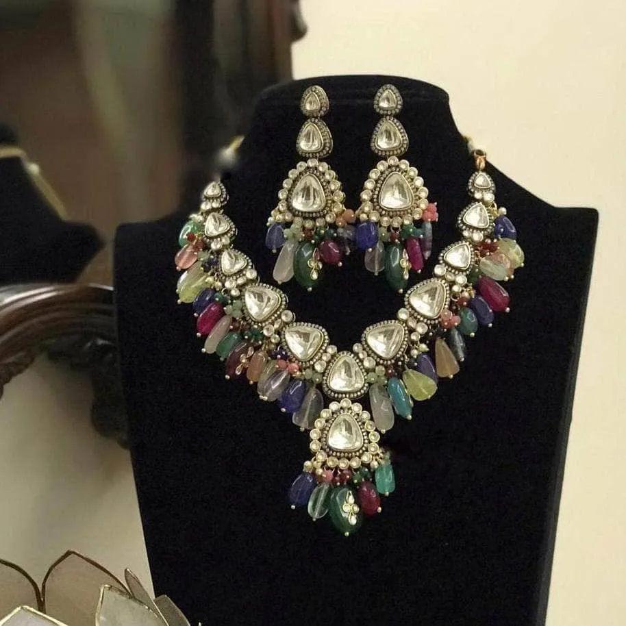 Polki Kundan Pendant Necklace