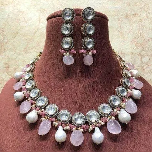 Round Patchi Semi Precious Necklace