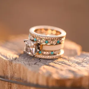 Silver Creeks Wedding Set