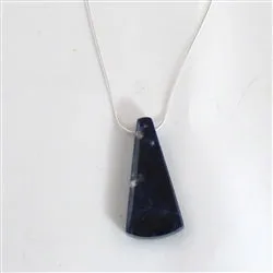 Sodalite Pendant Necklace on Silver Chain