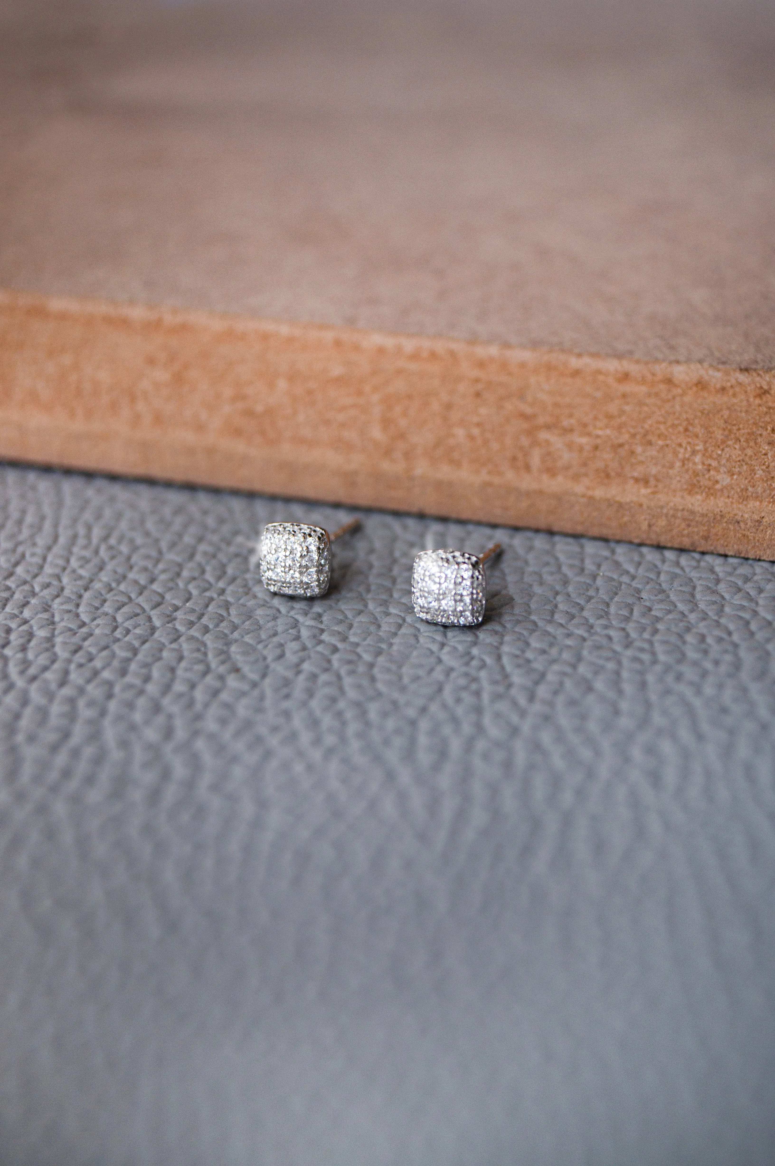 Sparkling Dust Sterling Silver Stud Earrings