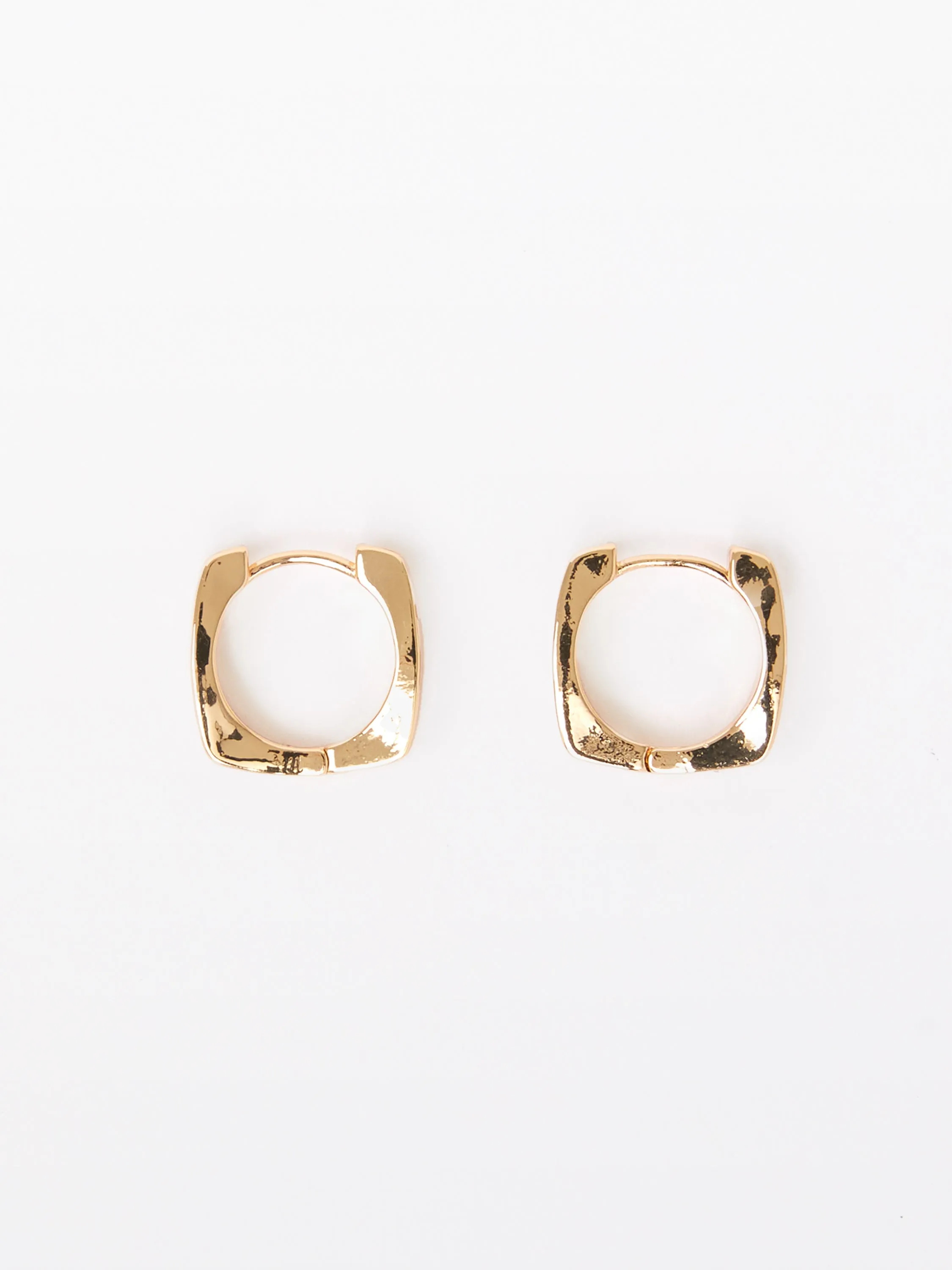 Square Huggie Hoop Earrings