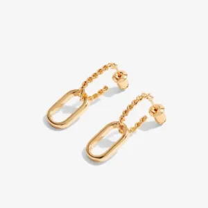 Statement Gold Rope Gold Earrings 6391