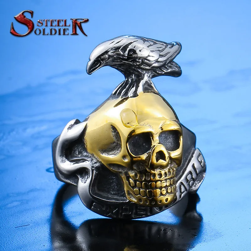 Steel soldier New Arrival! Stainless Steel the Expendables Ring For Men Wholesale Exclusive Sale Men's Jewelry