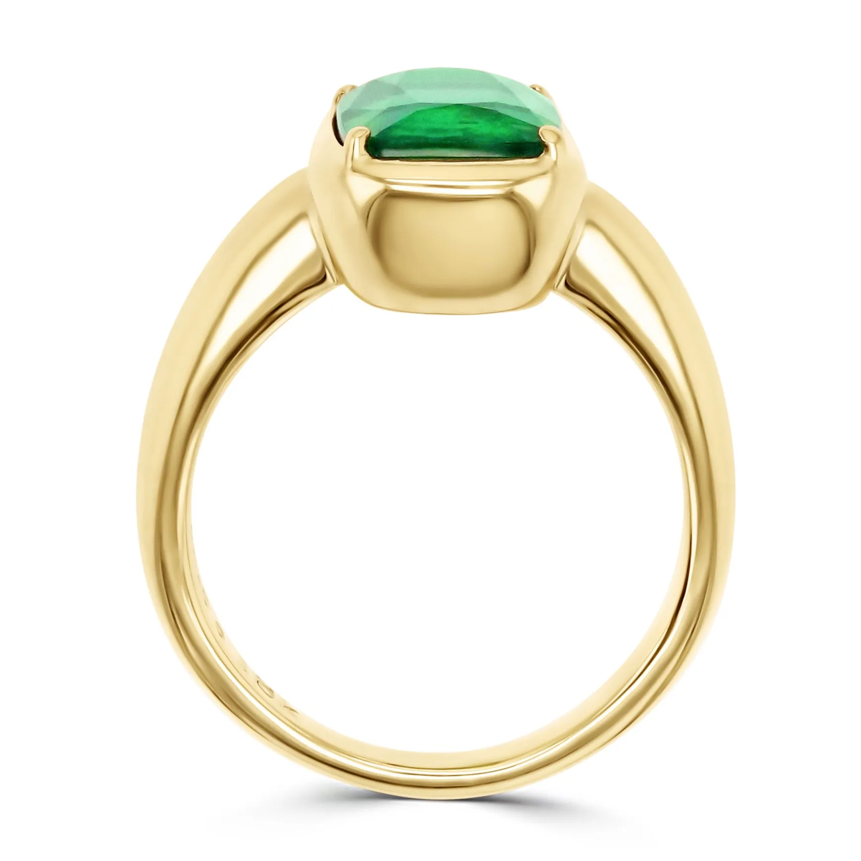 Tourmaline Bezel-Set Gemstone Ring