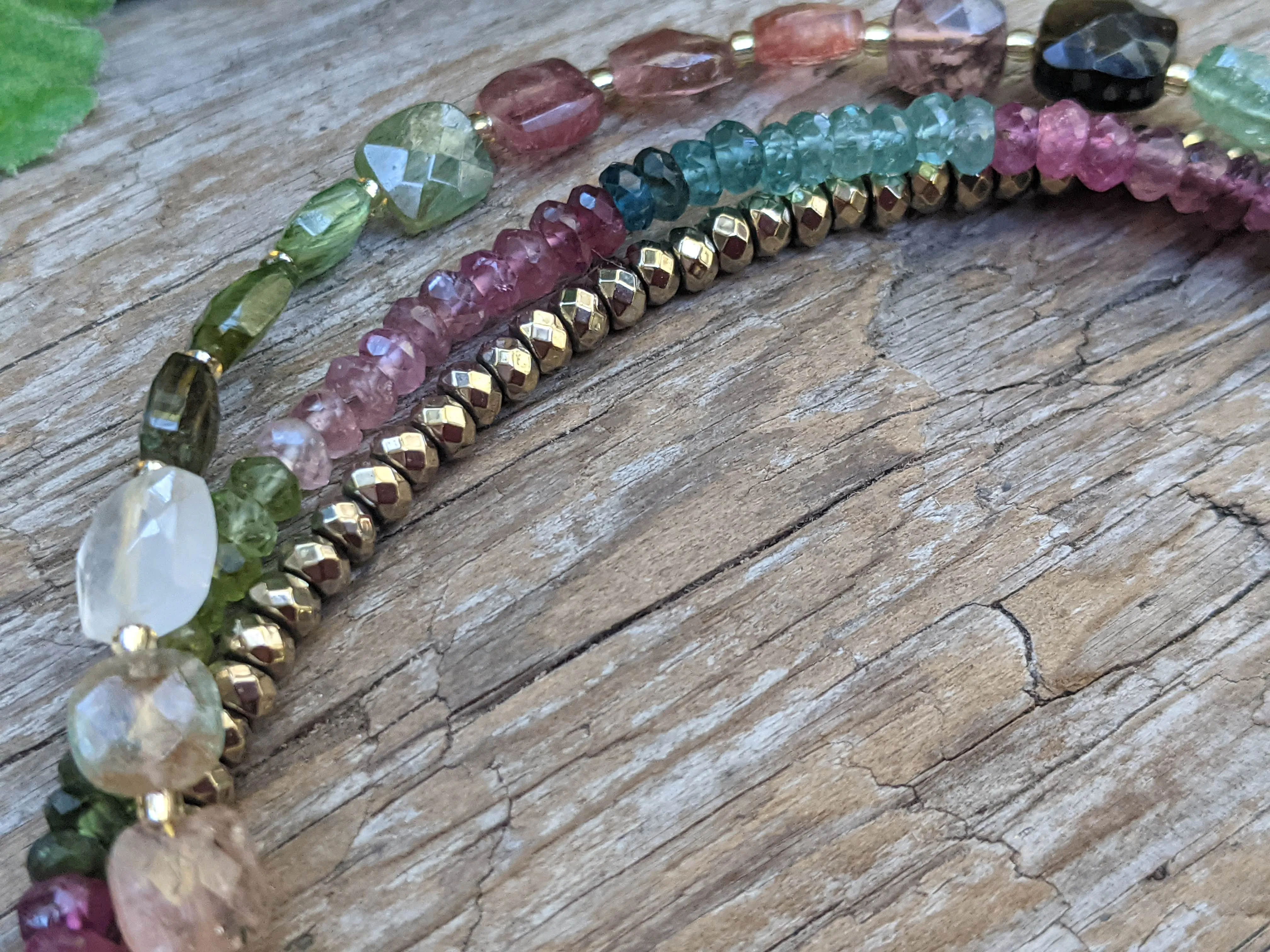 Tourmaline Multi Strand Bracelet