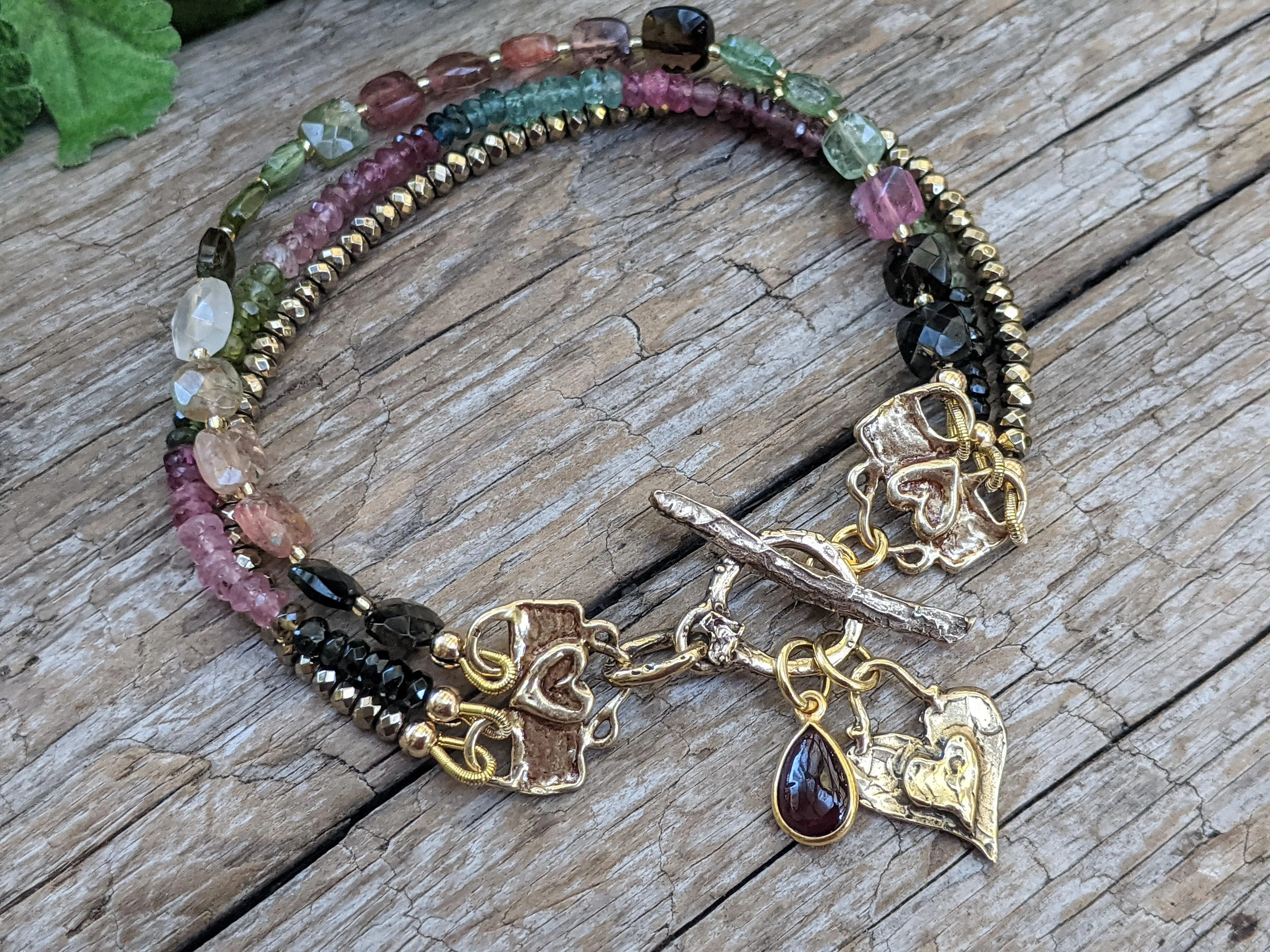 Tourmaline Multi Strand Bracelet