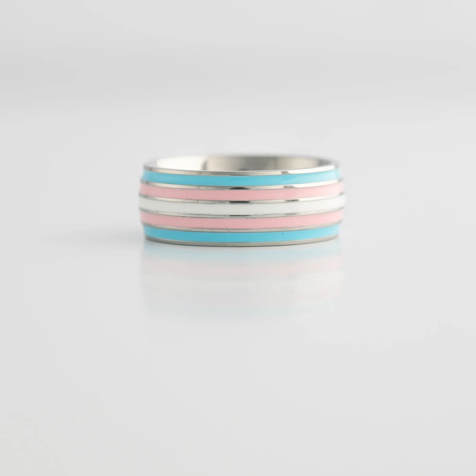 Trans Pride Stainless Steel Ring