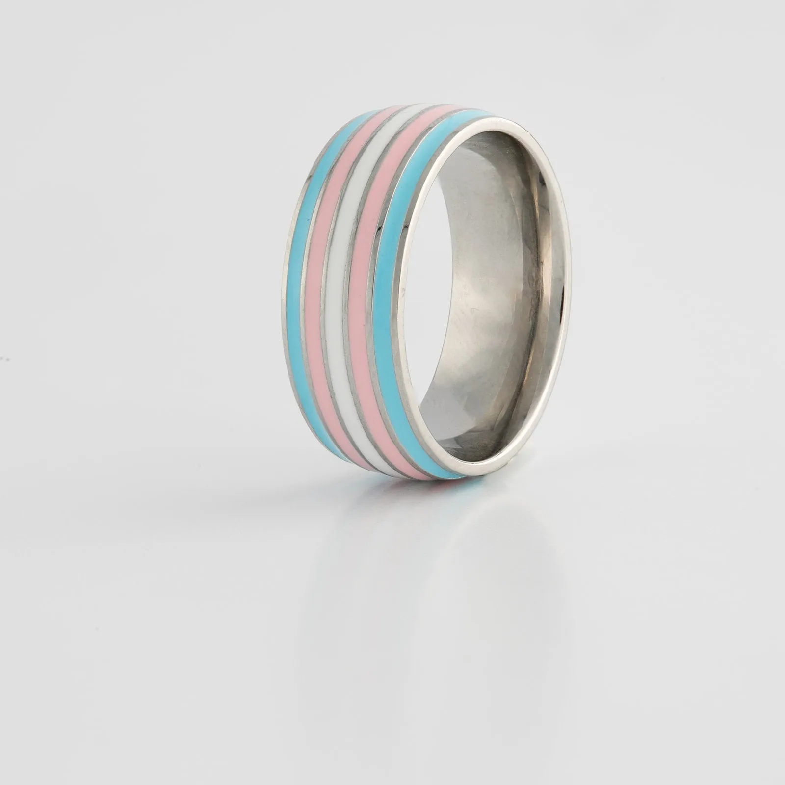 Trans Pride Stainless Steel Ring