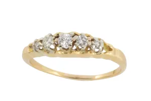 Vintage five stone diamond ring