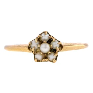 Vintage Pearl Cluster Ring