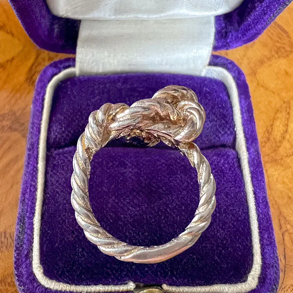 Vintage Rope Twist Knot Ring