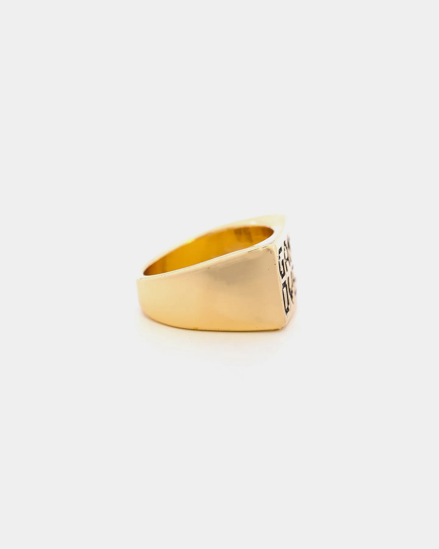 Wild For The Weekend Game Over Signet Ring Gold